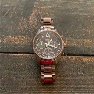 Bronze Fossil Watch